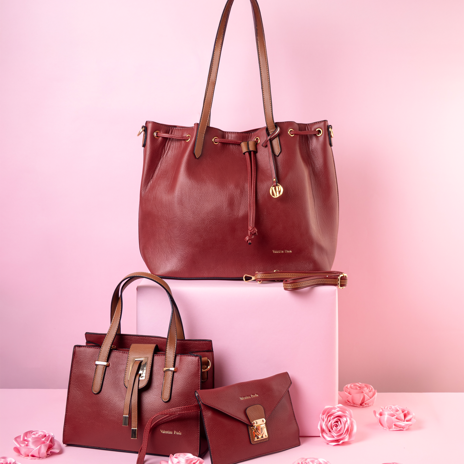 Set De 3 Cartera 9013